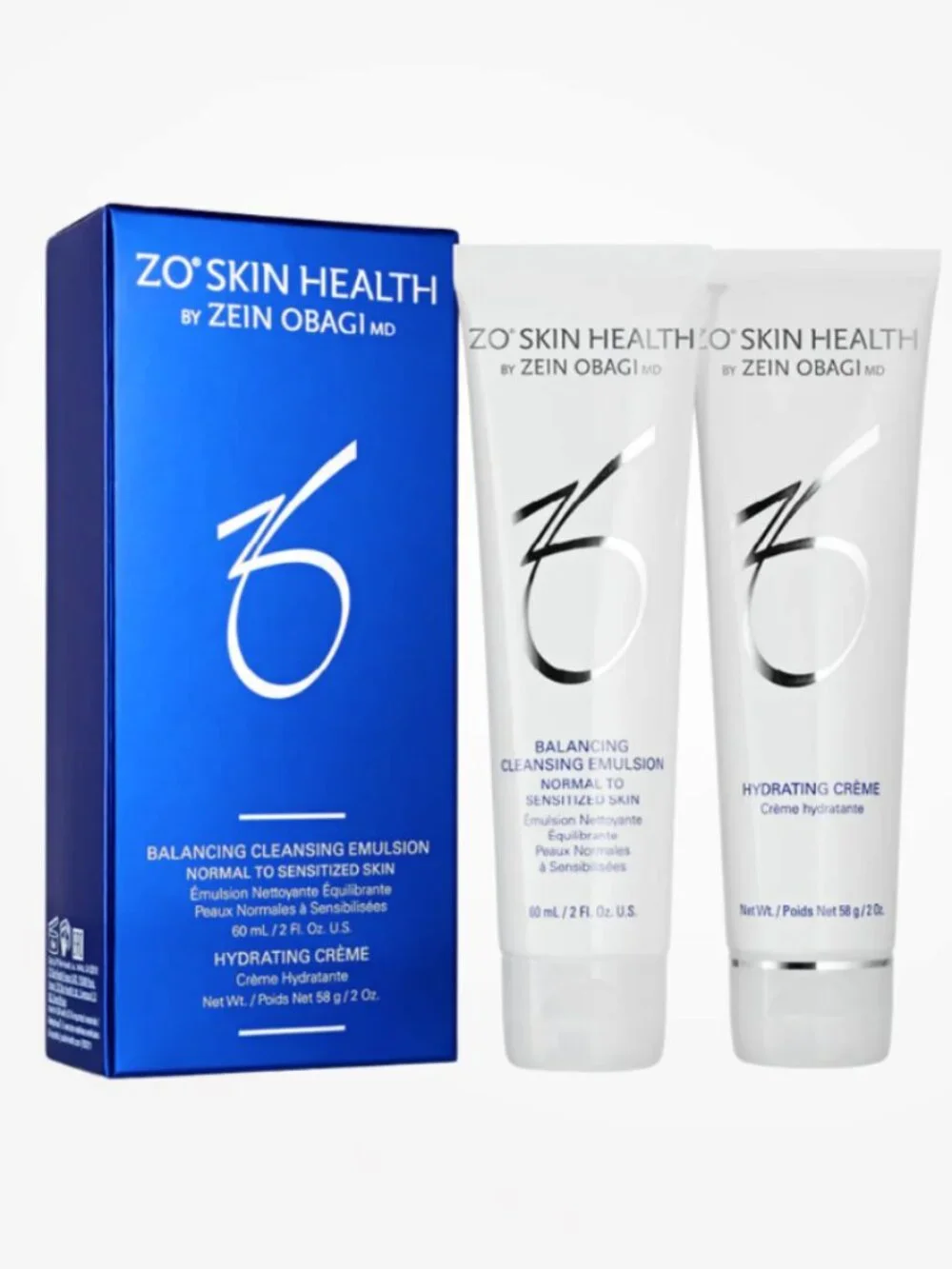 NWT ZO Skin Health Balancing Cleansing Emulsion + Hydrating Crème Travel Duo